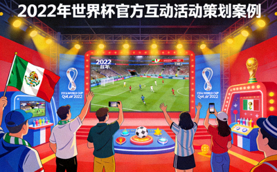 2022年世界杯官方互动活动策划案例 - 球迷在大型屏幕前互动