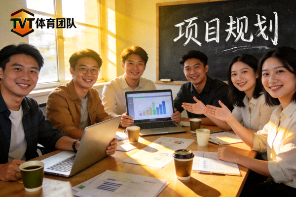 TVT体育团队会议场景 - 充满活力的年轻团队讨论项目